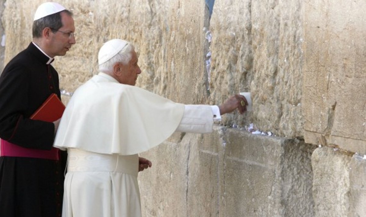 Popiežius viztas Jeruzalėje