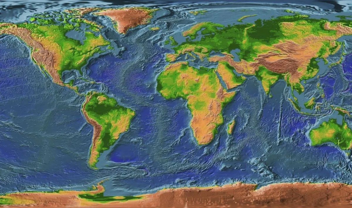 Žemėlapis. NASA Jet Propulsion Laboratory nuotr.