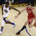 Motiejūnas and Rockets eliminated after blow-out loss to Warriors