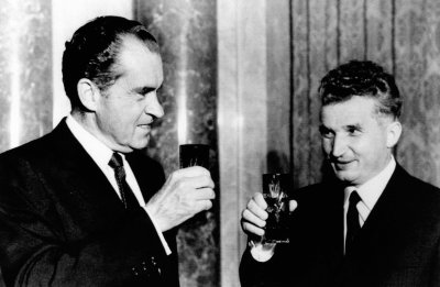 Nicolae Ceausescu ir Richardas Nixonas