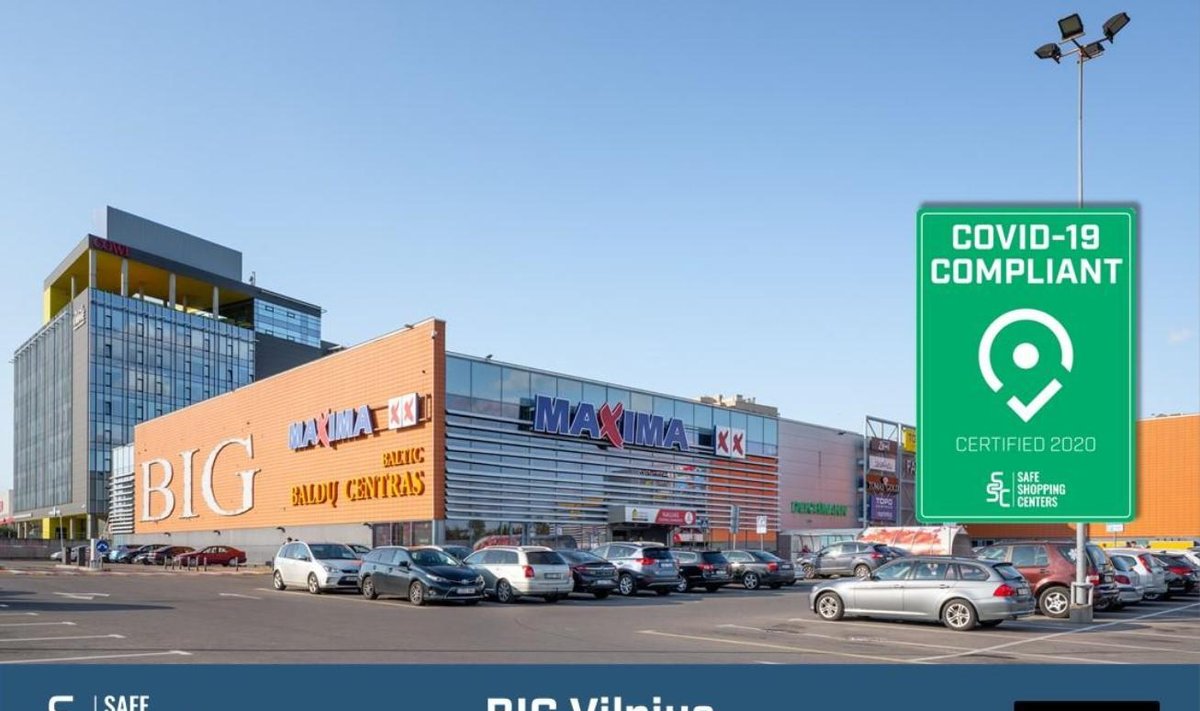 PC „BIG Vilnius“ gavo tarptautinį COVID-19 saugumo sertifikatą