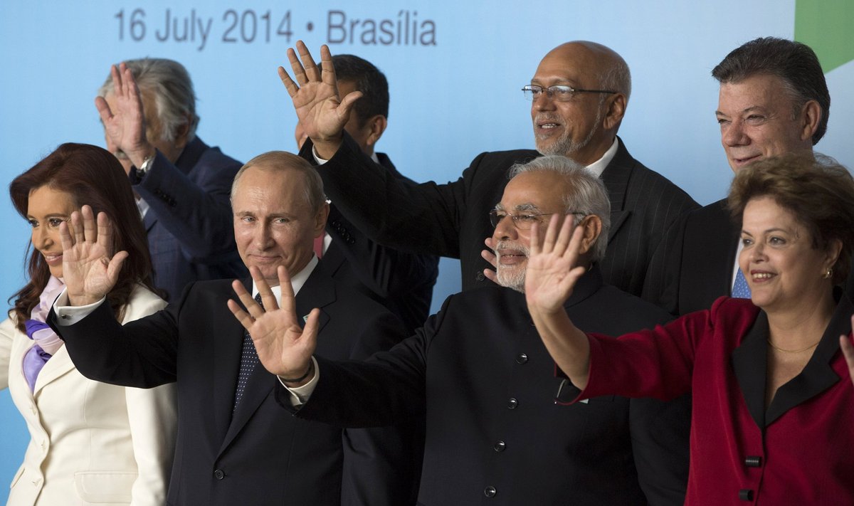 Vladimiras Putinas su Pietų Amerikos valstybių ir Indijos lyderiais