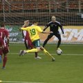 Latvijos futbolo lygoje D. Kazubovičiaus atstovaujama ekipa pakilo į ketvirtą vietą