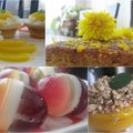 5 gardūs desertai Velykoms: želė kiaušiniai, pyragas, įdaryti persikai