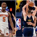 NBA atkrintamosiose – geležinė „Knicks“ gynyba ir Jokičiaus trigubas dublis