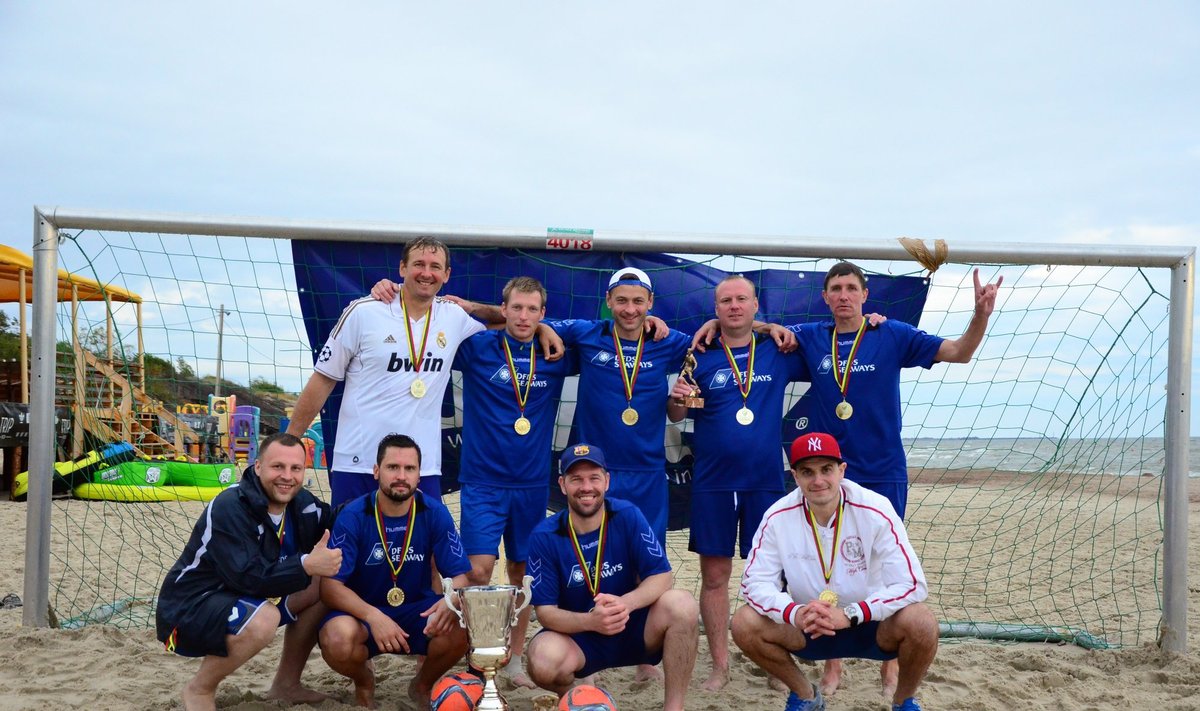 Paplūdimio futbolo turnyro nugalėtojai