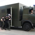 Minske prasidėjo į opozicijos mitingą besirenkančiųjų sulaikymai