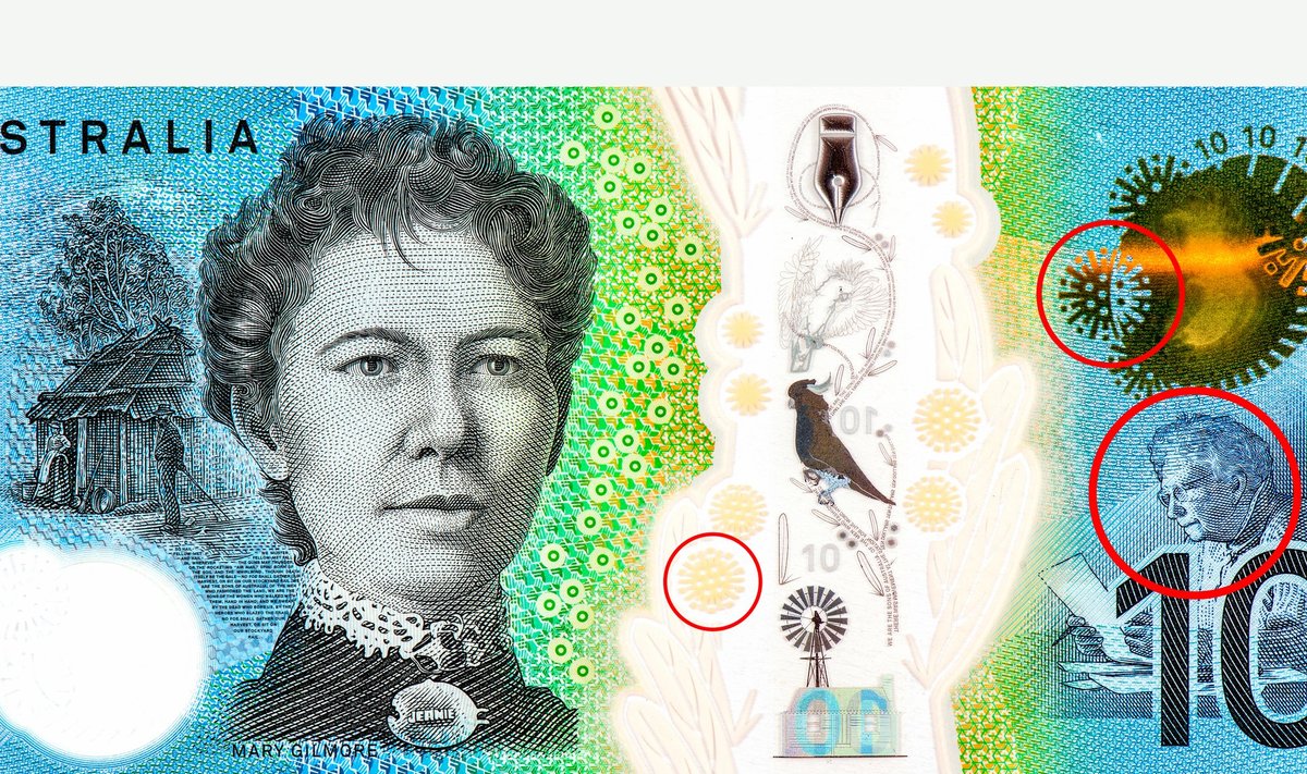 10 Australijos dolerių banknotas