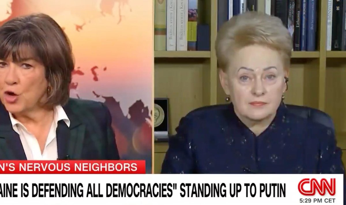 Dalia Grybauskaitė interviu CNN