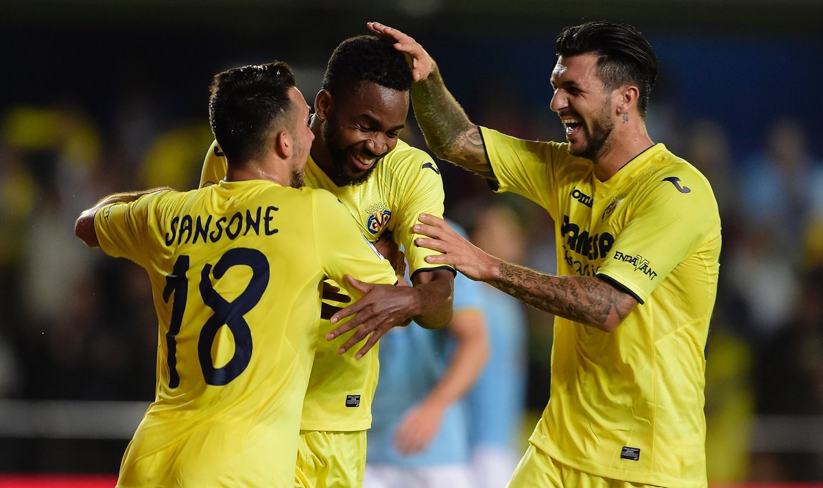 "Villarreal" futbolininkų džiaugsmas