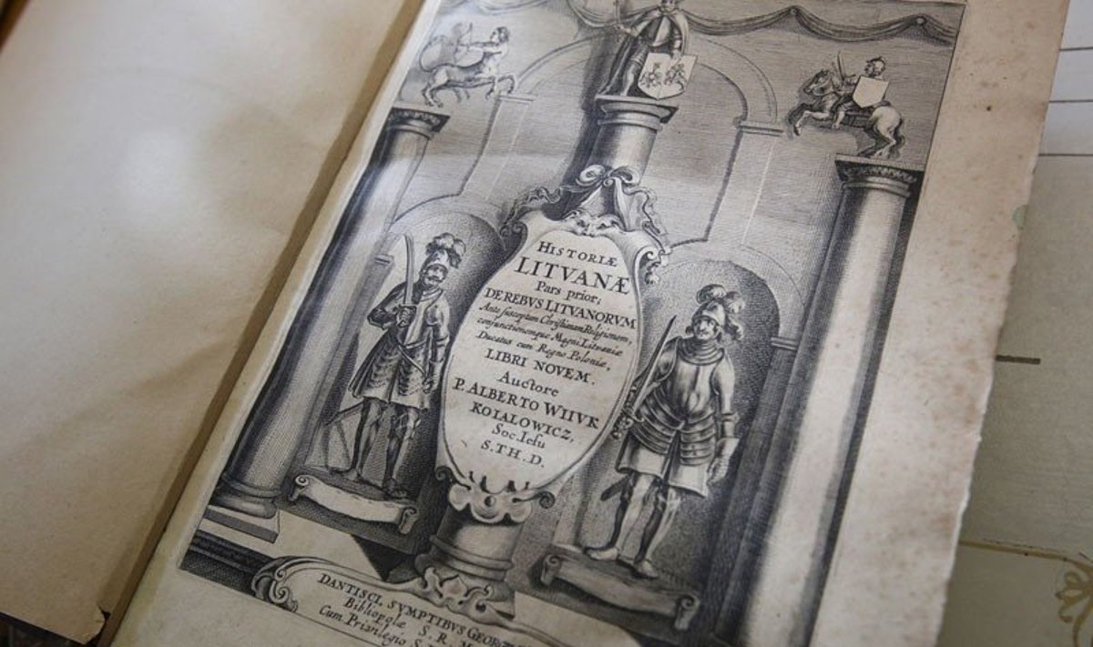 Originali Kojelavičiaus Lietuvos istorija, išleista 1650 metais – vienas iš retų ir vertingų leidinių, saugomų K. Pemkaus fonde