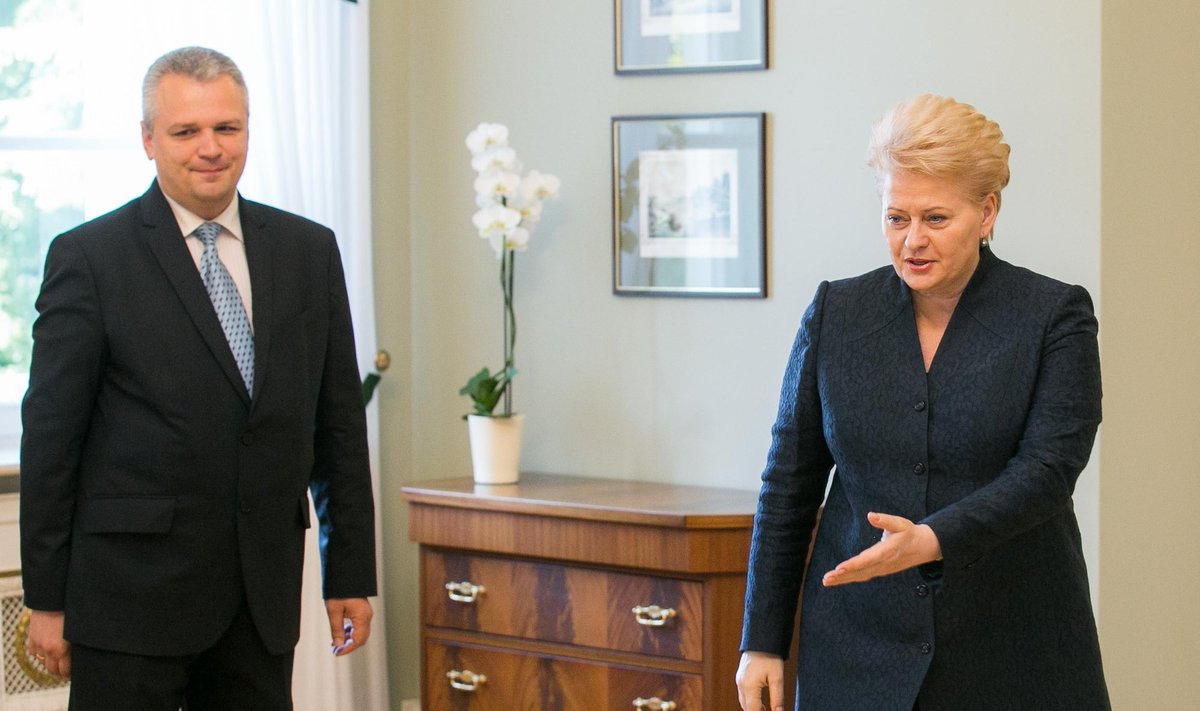 Vigilijus Jukna and Dalia Grybauskaitė