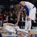 „Knicks“ ir „Pelicans“ pergales pasiekė be M. Kuzminsko ir D. Motiejūno taškų, K. Porzingis patyrė traumą