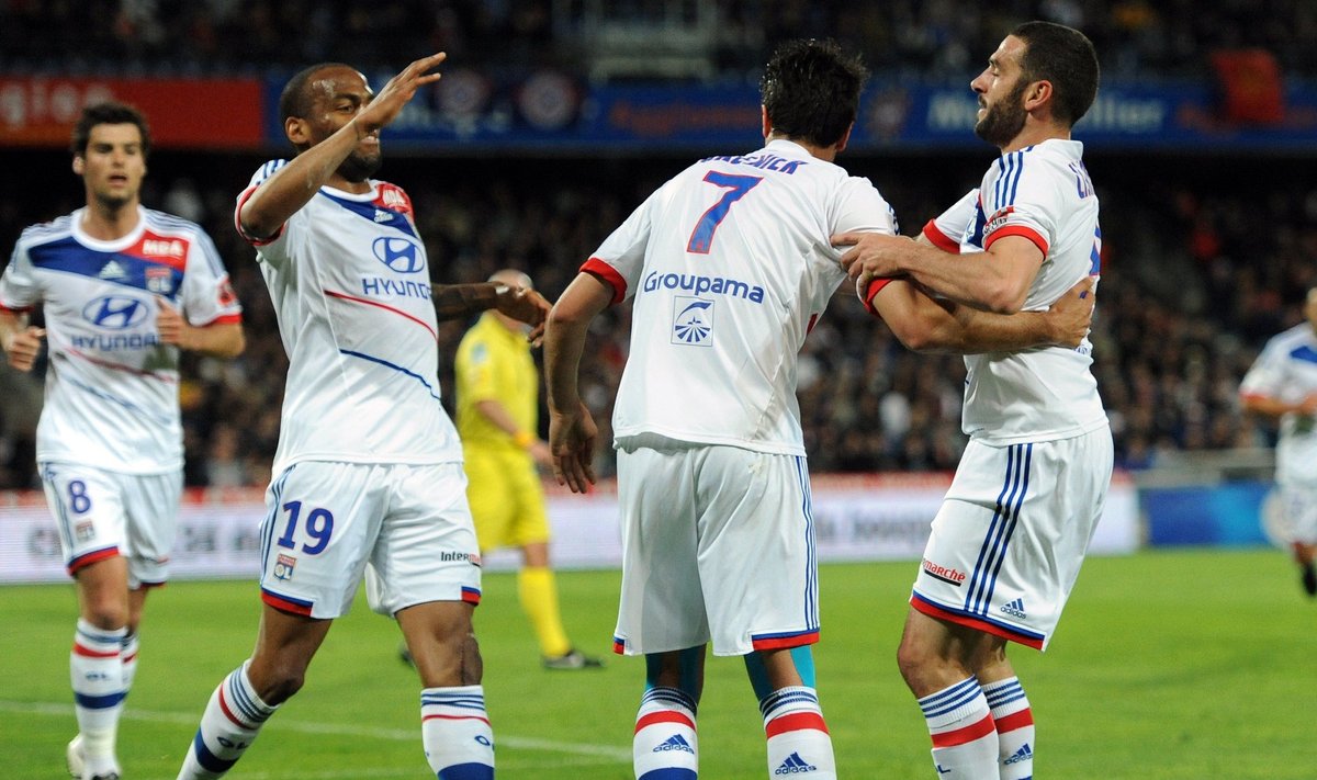 „Lyon“ futbolininkai Prancūzijoje pakilo į antrą vietą
