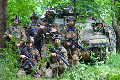 Ukrainos kariai prie PKM Bradley