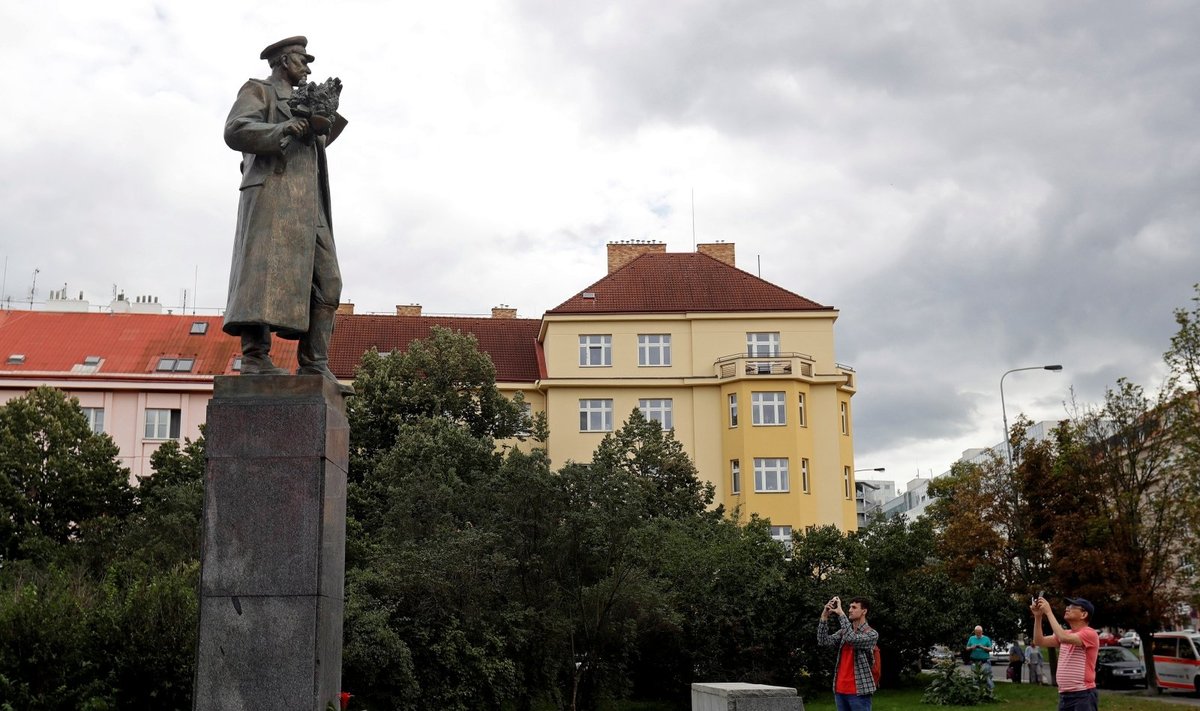 Sovietų Sąjungos generolo Ivano Konevo statula Prahoje