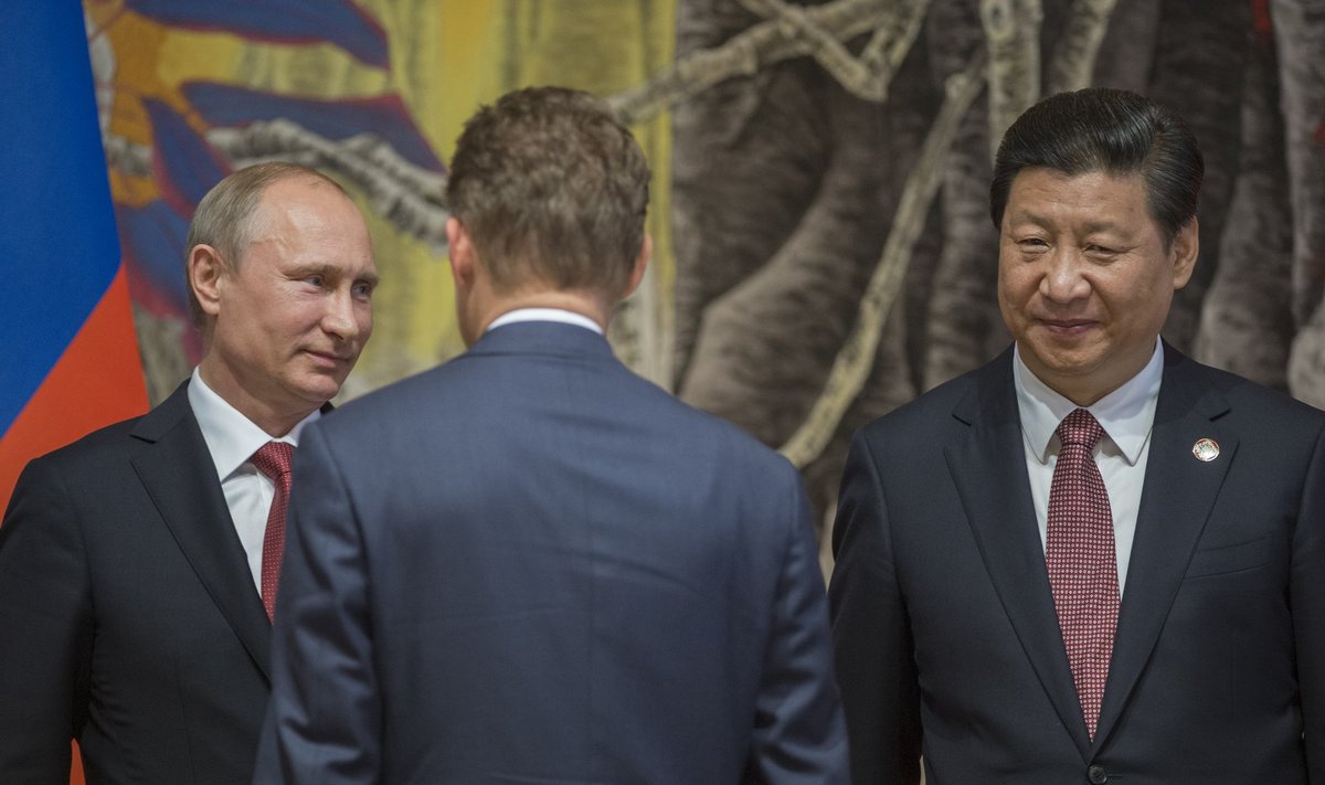 Rusijos-Kinijos sutarties dėl dujų pasirašymas