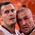 Į pusfinalį žengusi Latvijos krepšininkų trijulė – per žingsnį nuo olimpinio medalio