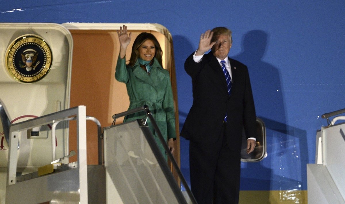 Donaldas Trumpas atvyko į Lenkiją