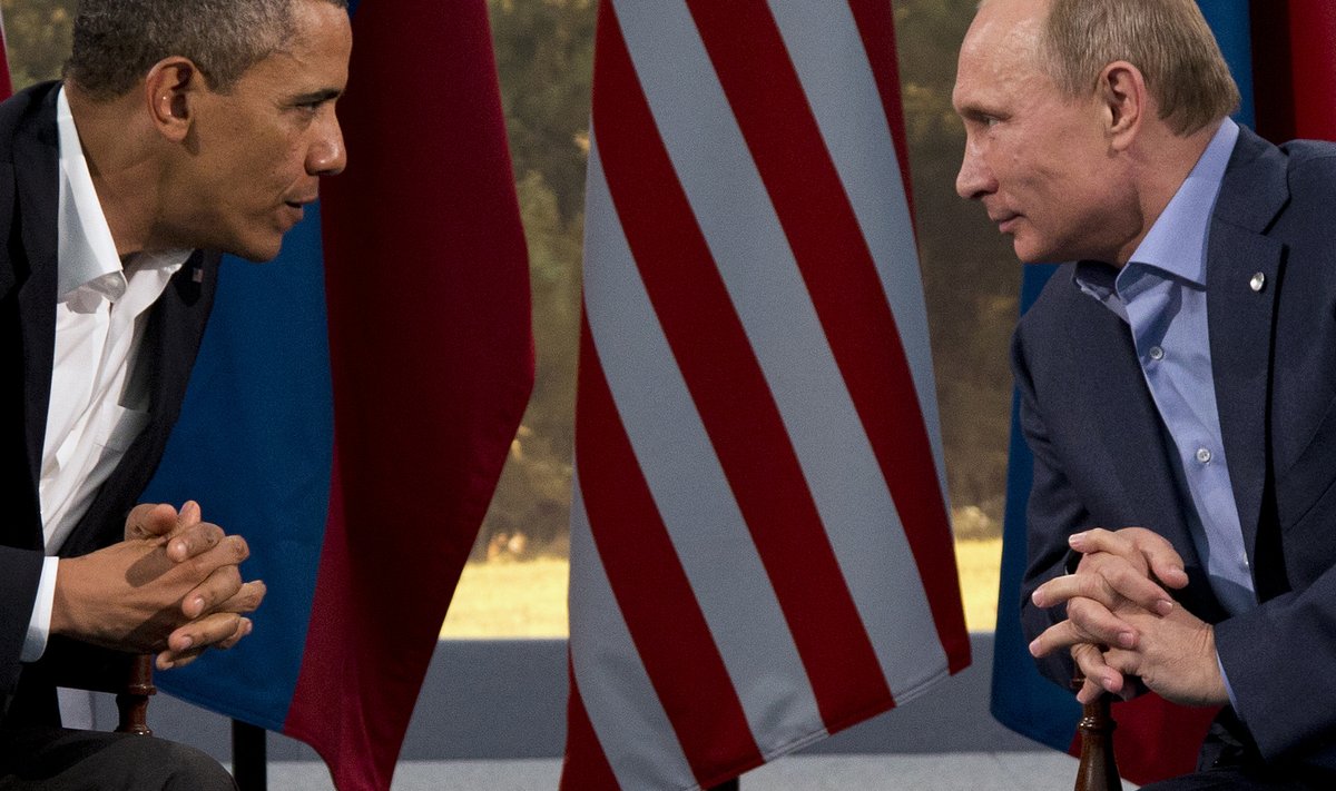 Barackas Obama and Vladimir Putin