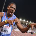 Pasaulio pirmenybėse 100 m nebėgs ir čempionas Y. Blake'as