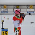 Pasaulio biatlono taurės varžybų etape D.Rasimovičiūtė pelnė įskaitinius taškus