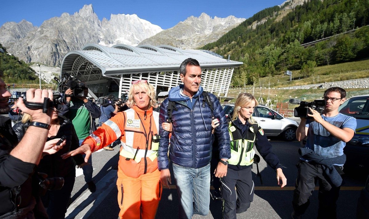 Išgelbėti Alpėse įstrigę turistai