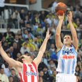 „Olympiacos“ ekipa su M.Gecevičiumi iškovojo sunkią pergalę Graikijoje