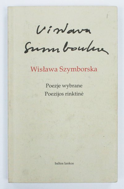 W. Szymborskos knygos viršelis