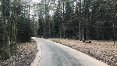 Atnaujinamas Kleboniškio parko pėsčiųjų-dviračių takas