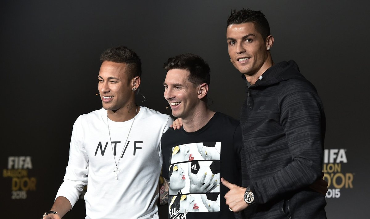 Neymaras, Lionelis Messi, Cristiano Ronaldo