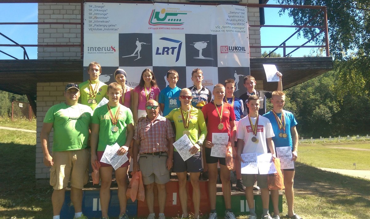 Lietuvos biatlono vasaros čempionato nugalėtojai ir prizininkai