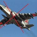 Ukrainos gynėjai virš Bachmuto numušė Rusijos atakos lėktuvą „Su-25“