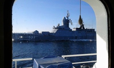 Rusijos karinis laivas netoli Gotlando salos