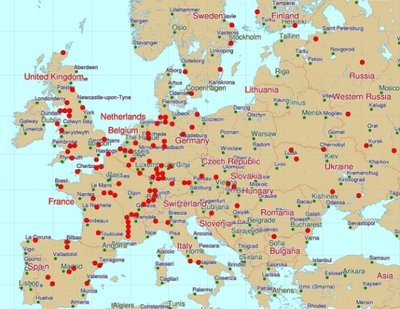 Atominių elektrinių tinklas Europoje