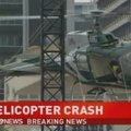 Televizija nufilmavo sraigtasparnio katastrofą mieste