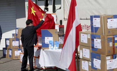 Kinijos pagalba europiečiams