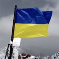 Kirgizijoje Putino viršukalnėje iškelta Ukrainos vėliava