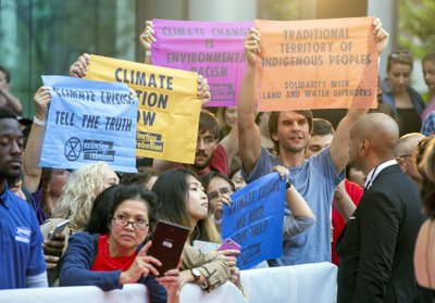 Protesas dėl klimato kaitos Toronte