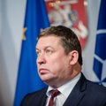 Lithuanian defense minister leaves for US