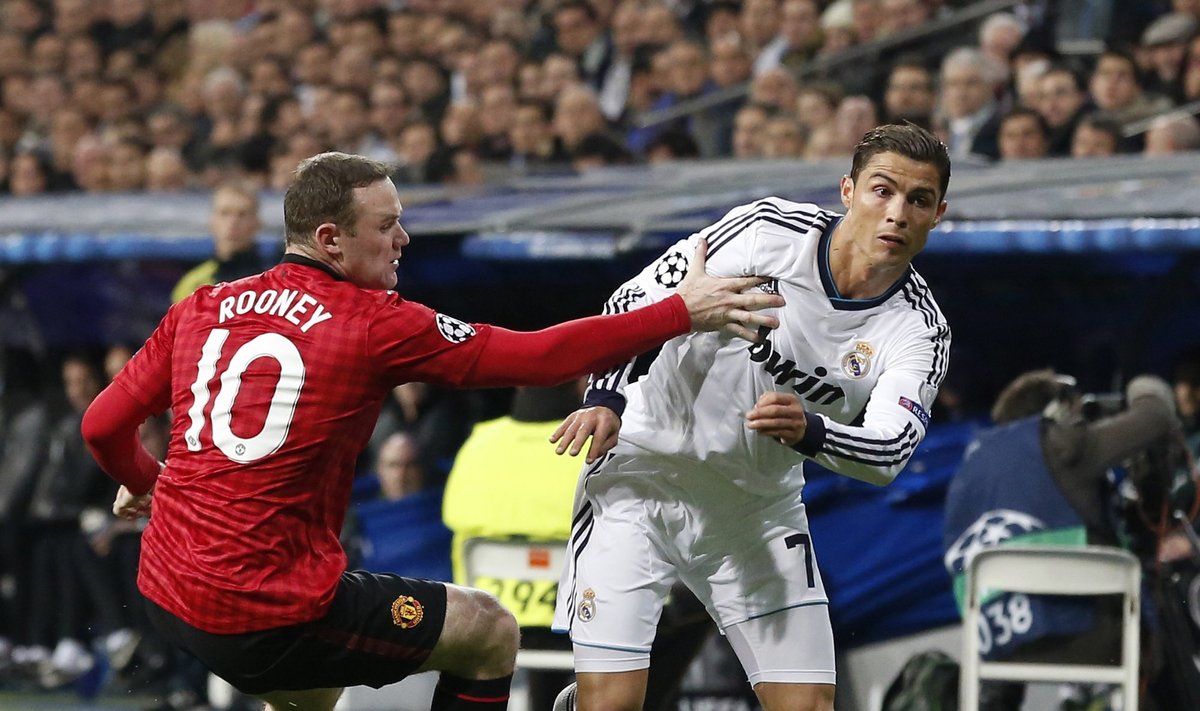 Wayne Rooney ir Cristiano Ronaldo