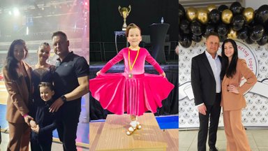 Andriaus Rimiškio dukroms – aukščiausi vertinimai šokių varžybose: beprotiškas jaudulys ir džiaugsmas