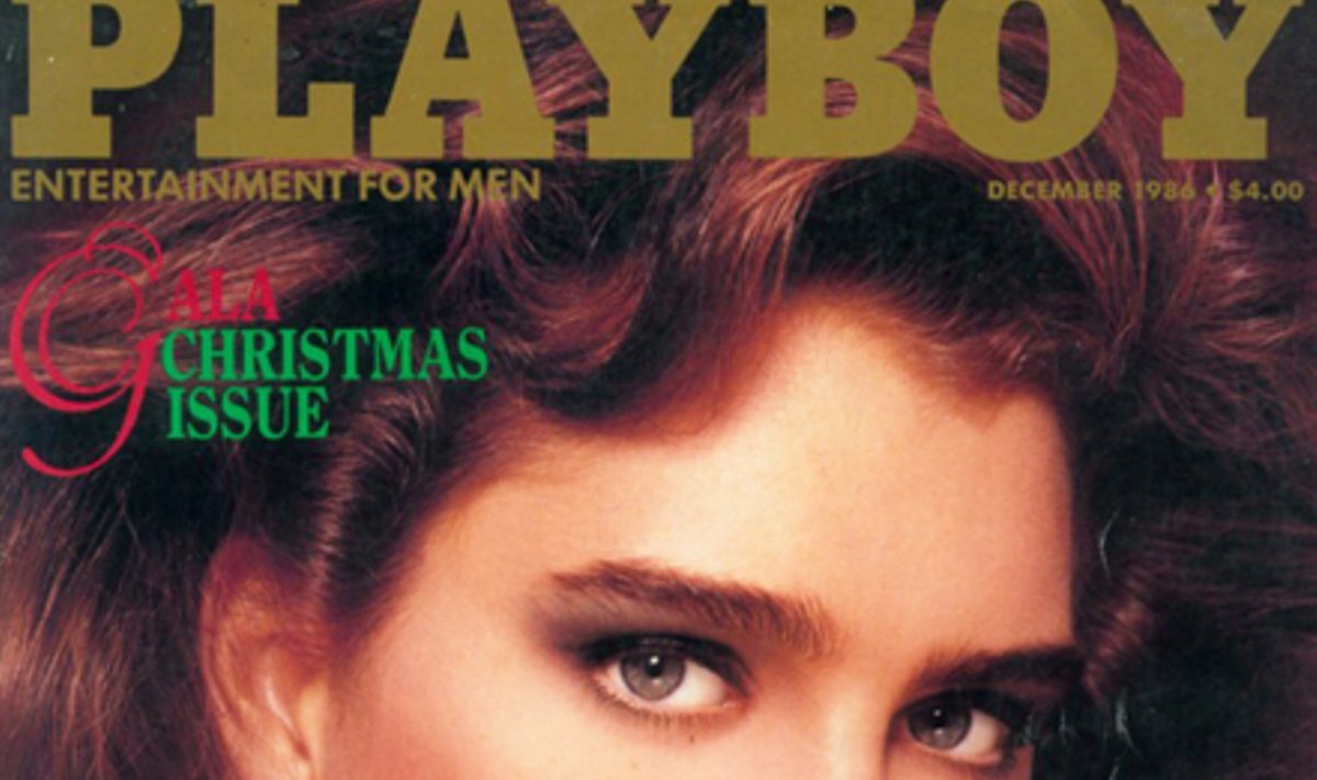 1986 m. gruodžio "Playboy" viršelyje - Brooke Shields