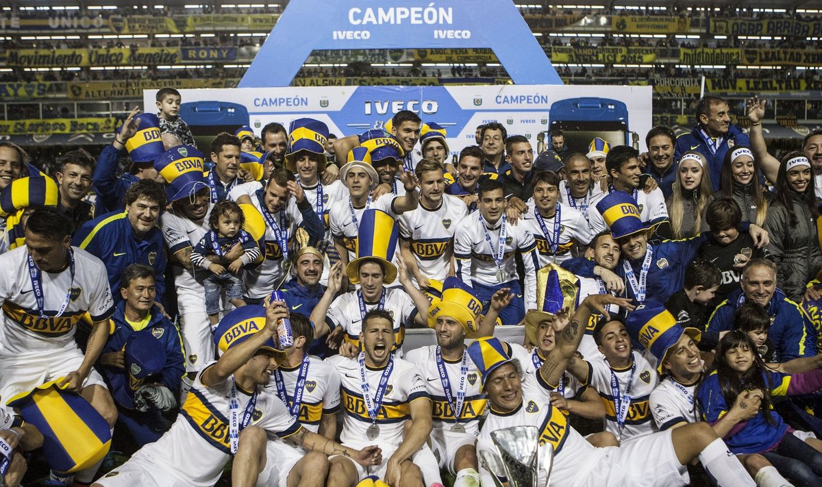 "Boca Juniors" - 25 kartą Argentinos futbolo čempionai