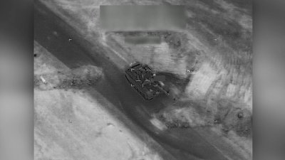 Rusijos samdinių tankas prieš JAV antskrydį