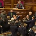 Posėdyje dėl Rytų Ukrainos – deputatų muštynės
