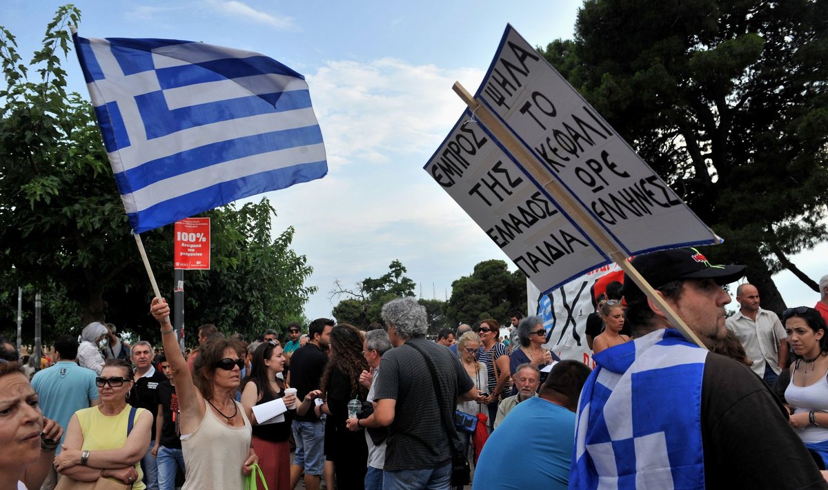 Protestai Graikijoje