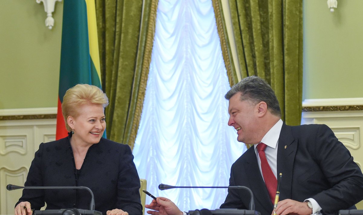 Dalia Grybauskaitė and Petro Poroshenko