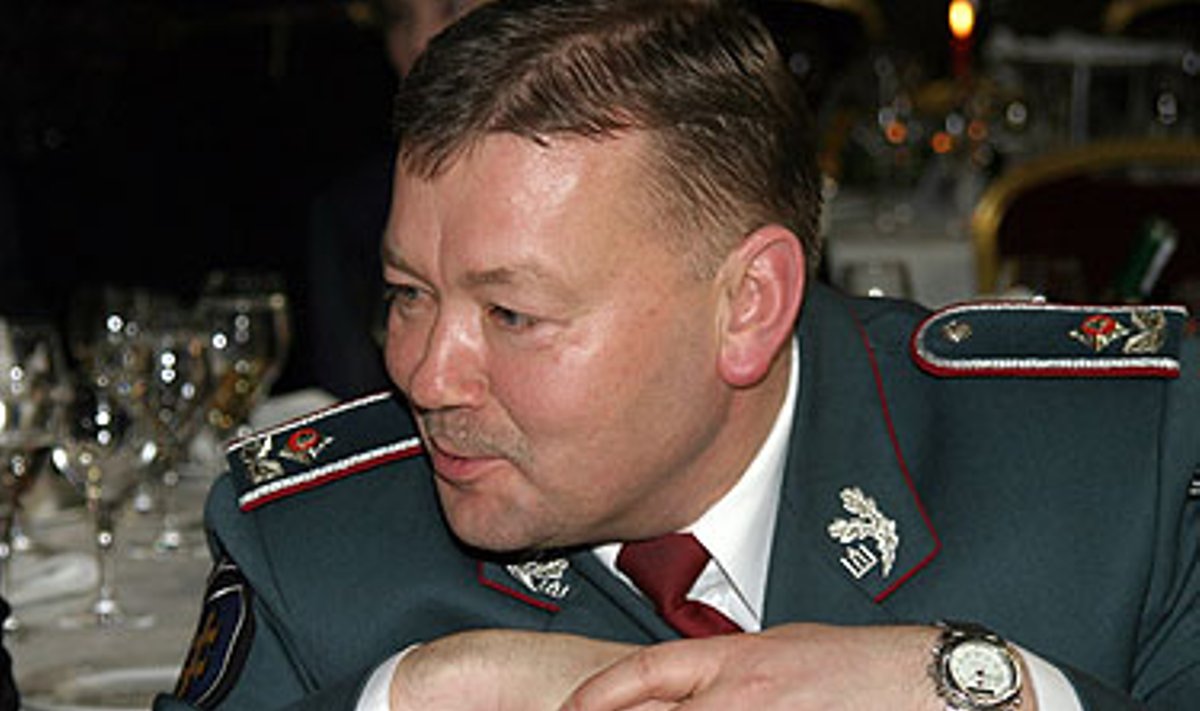 Policijos generalinis komisaras Vytautas Grigaravičius atsipūtė