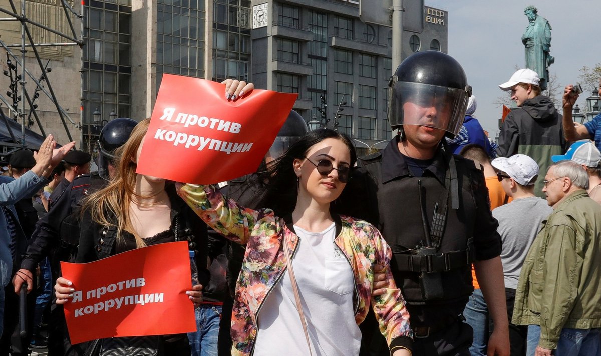 Protestas prieš Putino inauguraciją